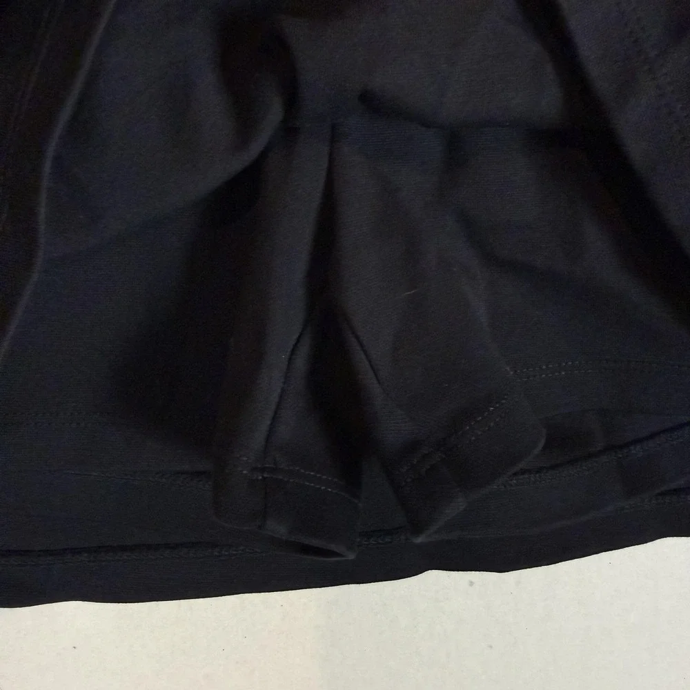 Old Navy Skort Girls XL 14-16 Black Knit Heart Button Elastic Waist Casual